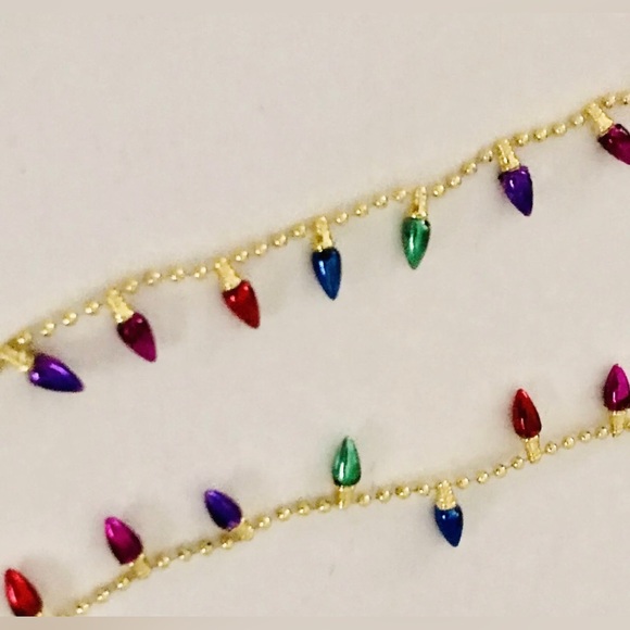 New Christmas 9 Foot Mini Garland Purple Blue Gold Red Pink Purple Green - Picture 15 of 16